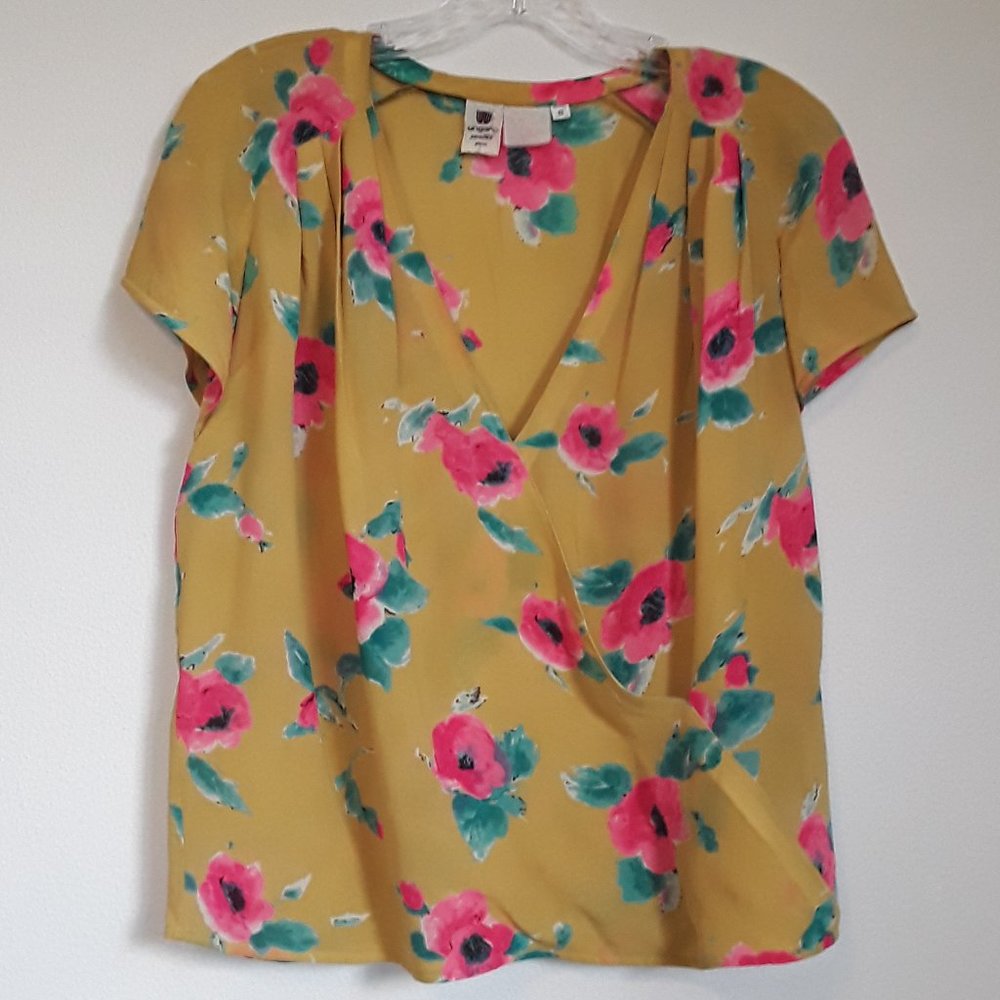 Ungaro Parallele Women's Blouse Yellow/Pink/Green